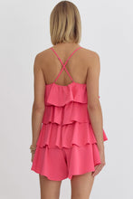 Load image into Gallery viewer, Pink Tiered Romper
