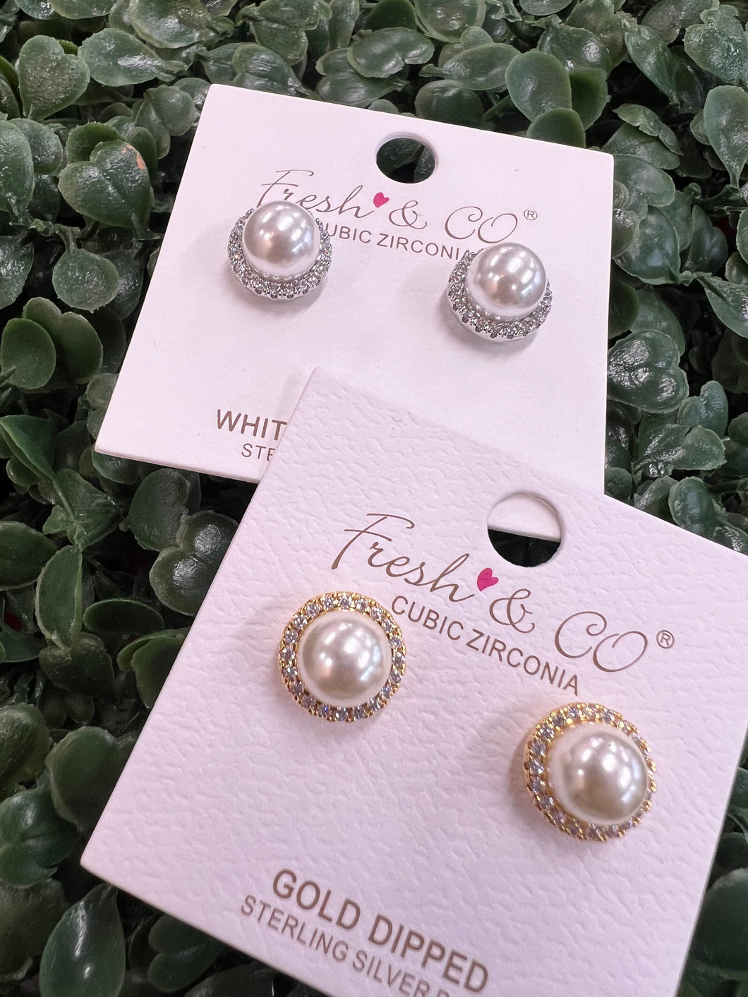 Studded Pearl Earrings